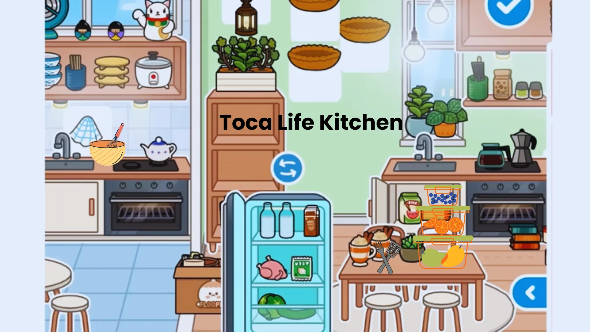 Create delicious dishes in Toca Life Kitchen.