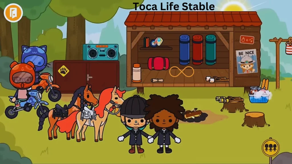 toca life stable ridding enjoy with characters 