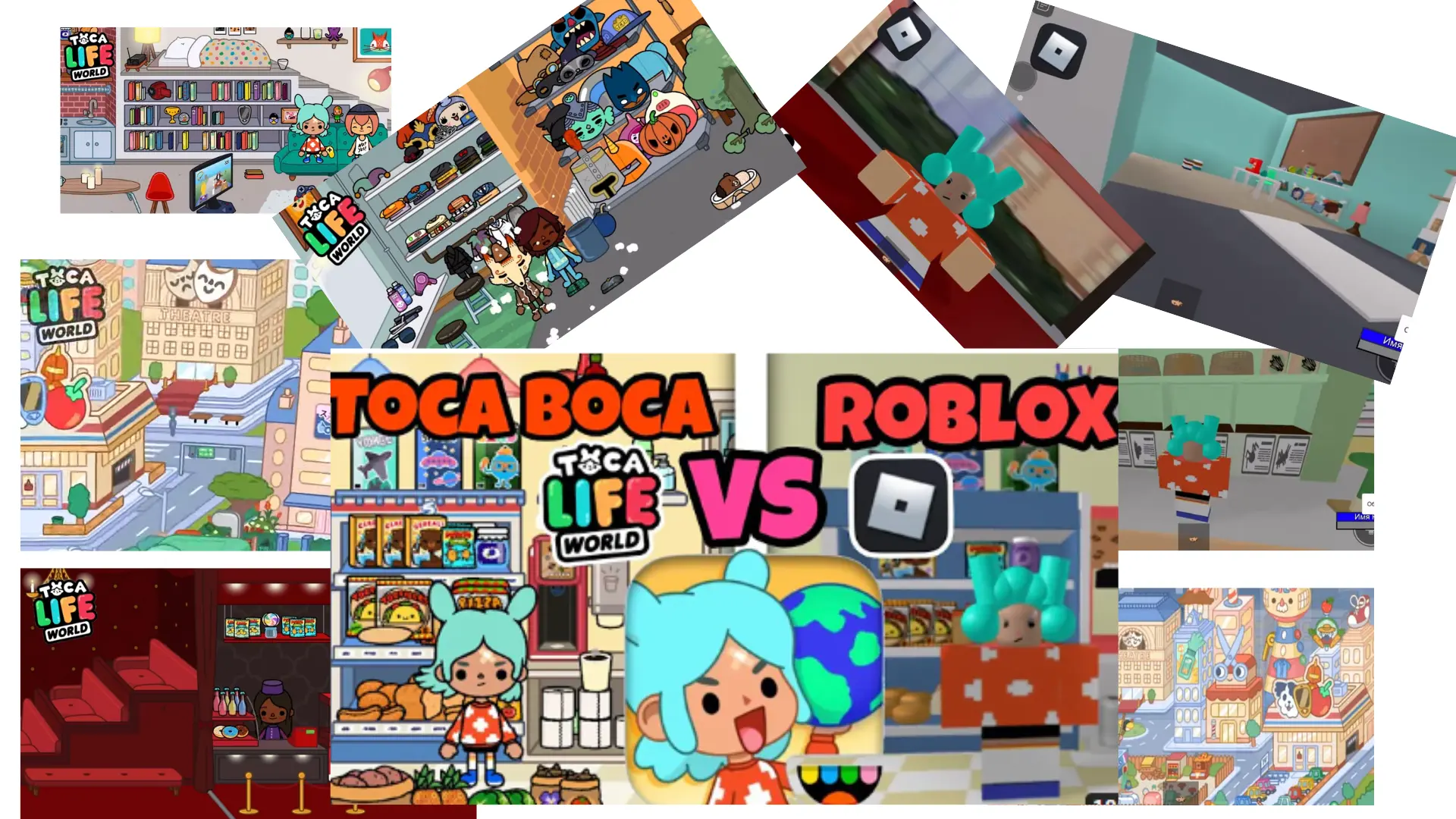 Toca Boca World VS Roblox 2 see difference toca boca world VS Roblox
