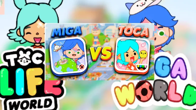Toca Life World VS Miga MY World   13 toca life world mod apk vs miga town my world mod apk comparison