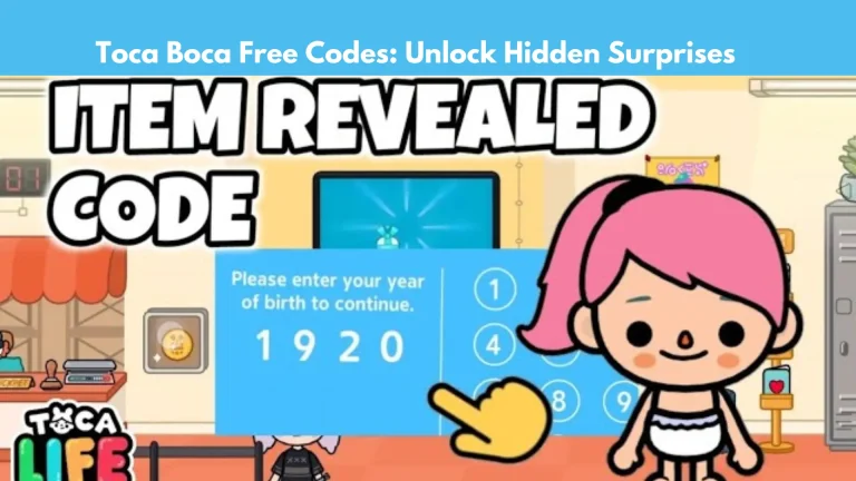 Toca Boca Free Codes: Unlock Hidden Surprises 13 Toca Boca Free Codes: Unlock Hidden items