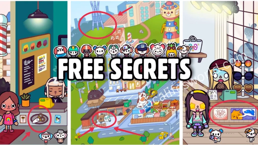 Toca Boca Free Codes: Unlock Hidden Surprises 3 Toca Boca secret images showing hidden characters, locations, and rare items in the game.