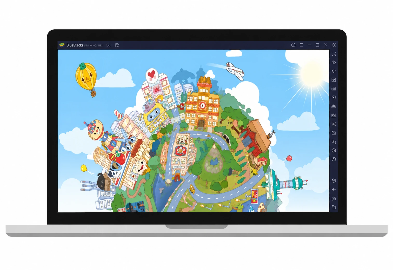 Toca Boca World home screen displayed on a Windows PC
